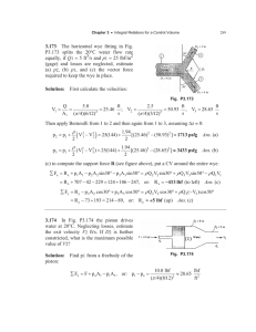Fluid Mechanics: Control Volume Problems & Solutions