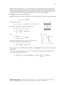 5-82 mixture of water a specified pressure. Heat is transferred to... 5-105