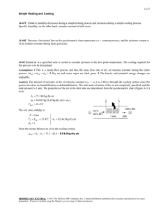 Specific humidity, on the other hand, remains constant in both...  = constant process, and the moisture content 