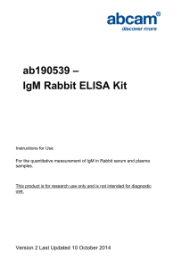 ab190539 – IgM Rabbit ELISA Kit