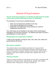 Methods Of Drug Evaluation
