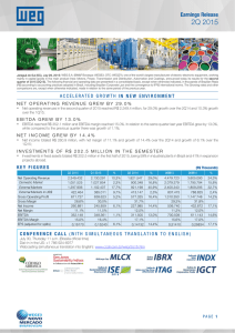 2Q 2015 Earnings Release