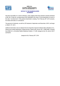WEG S.A. A Public Listed Company CNPJ 84.429.695/0001-11