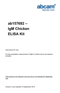 ab157692 – IgM Chicken ELISA Kit