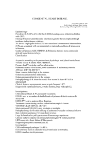 CONGENITAL HEART DISEASE.
