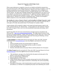 Request for Proposals: LCRC Bridge Grants