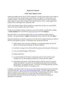 Request for Proposals  LCRC Salary Support Grants