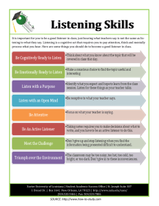 Listening Skills Guide: Improve Comprehension in Class
