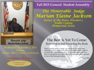 Marian Elaine Jackson The Honorable  Judge