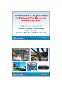 Development of a Design Standard for Pultruded Fiber Reinforced Polymer Structures