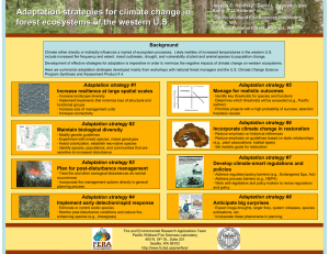 Adaptation strategies for climate change in