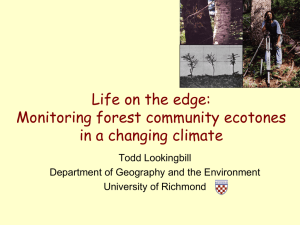 Life on the edge: Monitoring forest community ecotones in a changing climate