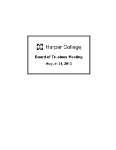 Board of Trustees Meeting August 21, 2013