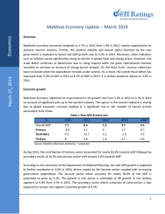 Maldives Economy Update – March 2014 s ic m