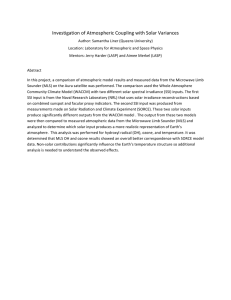 Investigation of Atmospheric Coupling with Solar Variances 