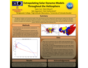 Extrapolating Solar Dynamo Models Throughout the Heliosphere