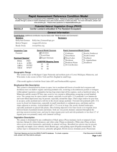 Rapid Assessment Reference Condition Model