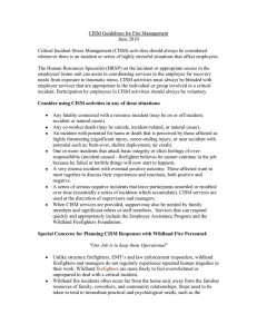 CISM Guidelines for Fire Management June 2010