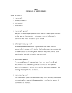 Speech Design Essentials: Types, Format, & Preparation