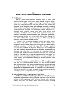 Menurut  Undang‐undang  Republik  Indonesia  Nomor ... tentang  Guru  dan  Dosen  (2005), ... BAB I