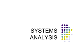 SYSTEMS ANALYSIS