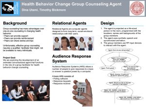 Health Behavior Change Group Counseling Agent Background Relational Agents Design