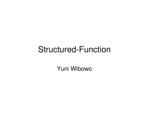 Structured-Function Yuni Wibowo
