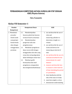 Heru Kuswanto Kelas VII Semester 1 PERBANDINGAN KOMPETENSI ANTARA KURIKULUM KTSP DENGAN
