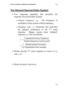 The General Second-Order System ω