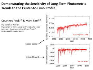 Demonstrating the Sensitivity of Long-Term Photometric Trends to the Center-to-Limb Profile