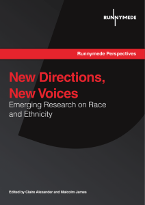 New Directions, New Voices Emerging Research on Race and Ethnicity