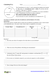 Calculating Pi