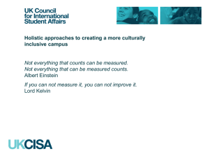 Holistic approaches to creating a more culturally inclusive campus
