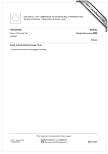 www.XtremePapers.com 6030/02 UNIVERSITY OF CAMBRIDGE INTERNATIONAL EXAMINATIONS General Certificate of Education Ordinary Level