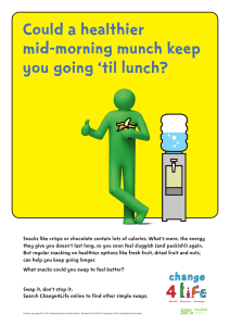 Could a healthier mid-morning munch keep you going ‘til lunch?