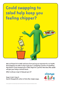 Could swapping to salad help keep you feeling chipper?