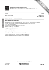 www.XtremePapers.com Cambridge International Examinations 9389/21 Cambridge International Advanced Subsidiary and Advanced Level
