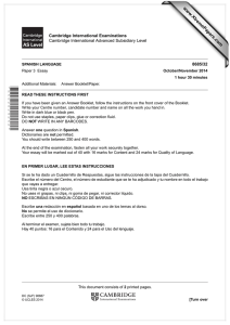www.XtremePapers.com Cambridge International Examinations 8685/32 Cambridge International Advanced Subsidiary Level