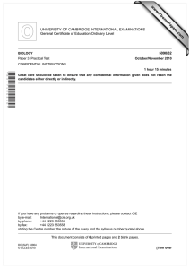 www.XtremePapers.com UNIVERSITY OF CAMBRIDGE INTERNATIONAL EXAMINATIONS General Certificate of Education Ordinary Level 5090/32