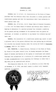 EXECUTIVE ORDER D. B. 31 December 22, 1976