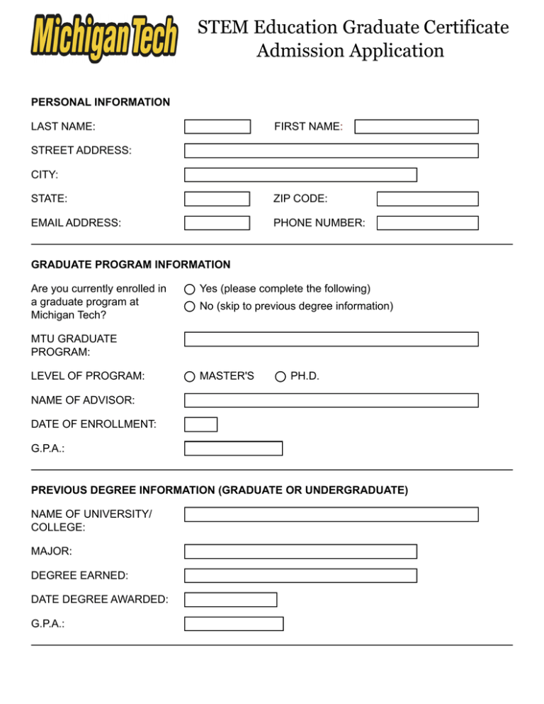 stem-education-graduate-certificate-admission-application