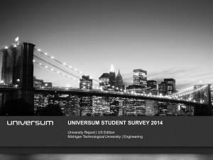 UNIVERSUM STUDENT SURVEY 2014 University Report | US Edition WWW.UNIVERSUMGLOBAL.COM