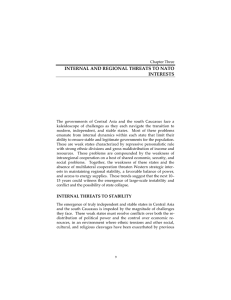 INTERNAL AND REGIONAL THREATS TO NATO INTERESTS