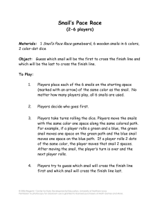Snail’s Pace Race (2-6 players)