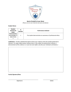 Book of Evidence Cover Sheet