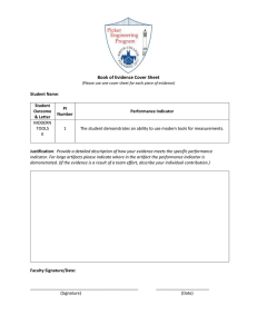 Book of Evidence Cover Sheet