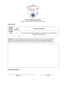 Book of Evidence Cover Sheet
