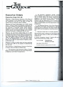 Executive Orders Executive Order D.B.