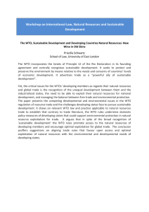 Workshop on International Law, Natural Resources and Sustainable Development