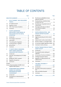 TABLE OF CONTENTS EXECUTIVE SUMMARY ..................................   ix 1